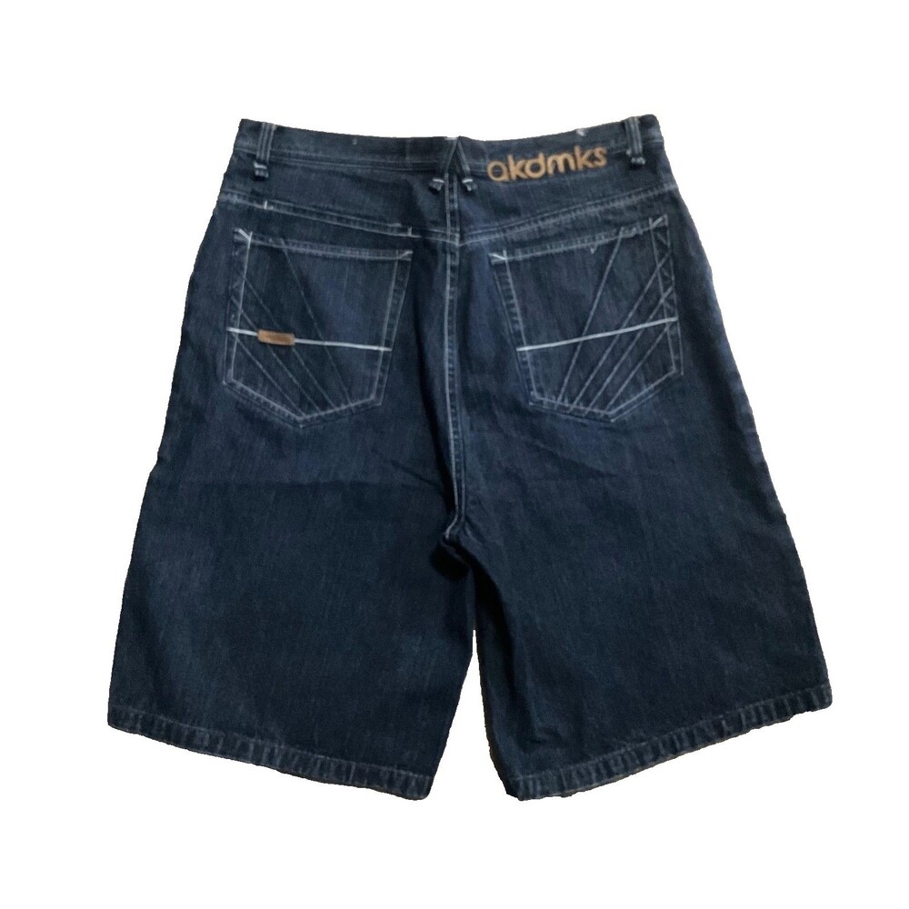 Vtg Akademiks Denim Jean Shorts Mens 36 Jorts Baggy Hip Hop Skater Grunge Y2K